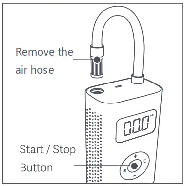 Mi Portable Electric Air Compressor - . Turning On the Air Compressor