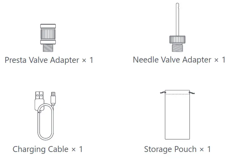 Mi Portable Electric Air Compressor - Accessories