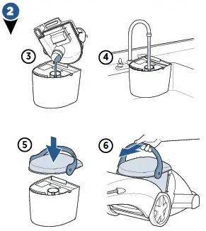 Fill the 2-in-1 Tank 2