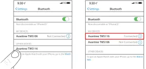 Avantree TWS116 True Wireless Earphones for TV -- For first use