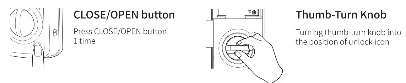 GODIGITALLOCK Hafele ER5100 Digital Lock - Open from indoor