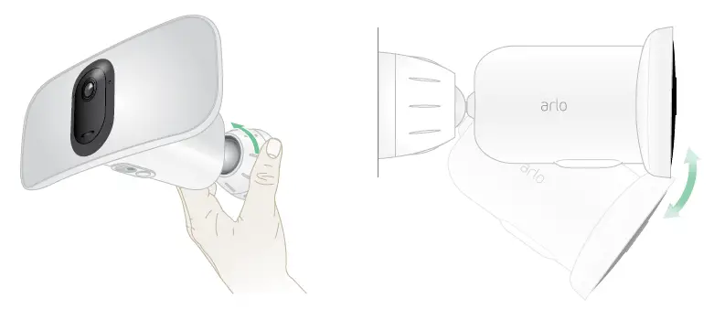 Reposition your floodlight after mounting