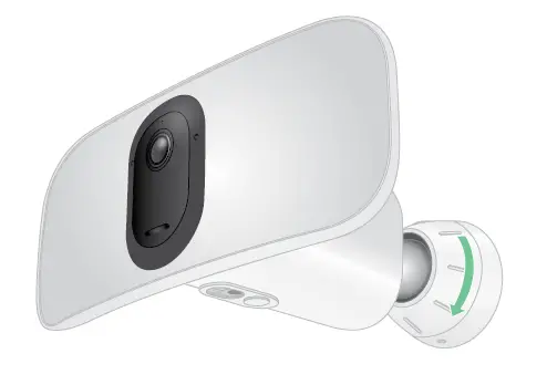 Reposition your floodlight after mounting