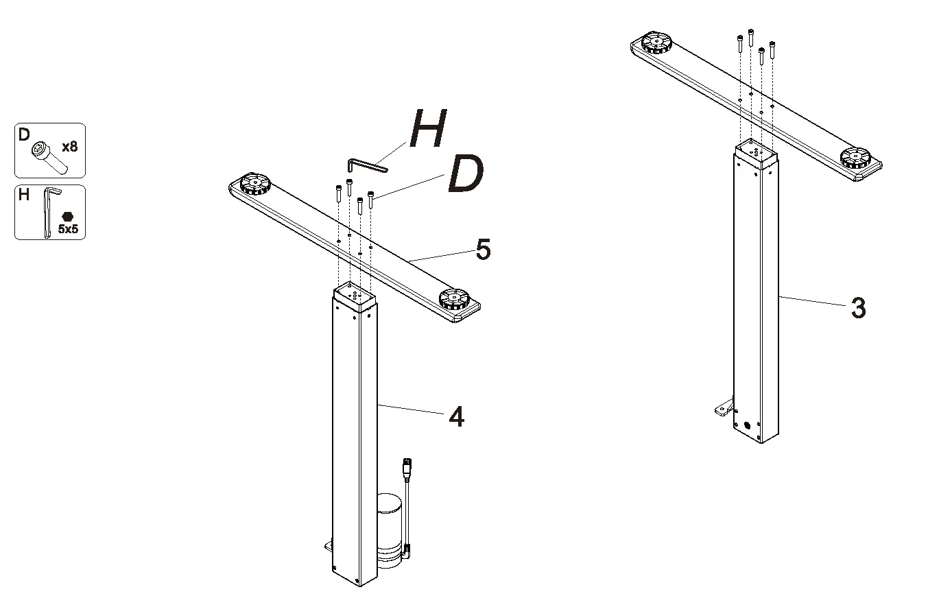 Step 1: Install Desk Feet
