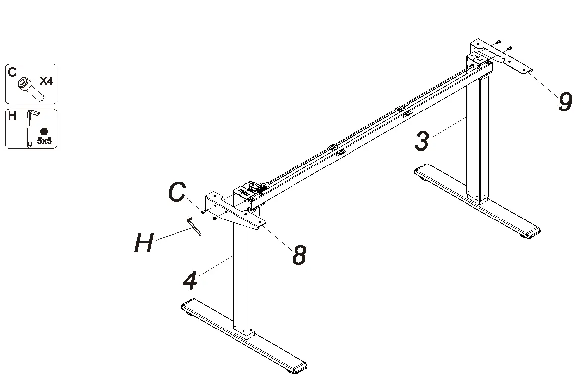Install Support Plates {Front Board)
