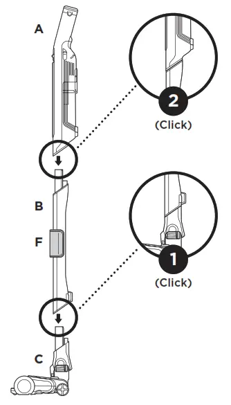 Shark Cordless 3-in-1 Wand Vacuum - ASSEMBLY