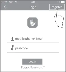 Register a new account
