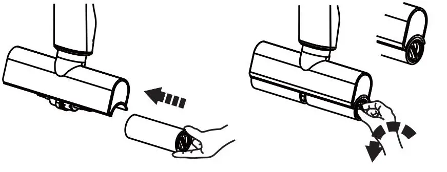 emerio FC-123454 Cordless Floor Cleaner - Roller cleaning 3