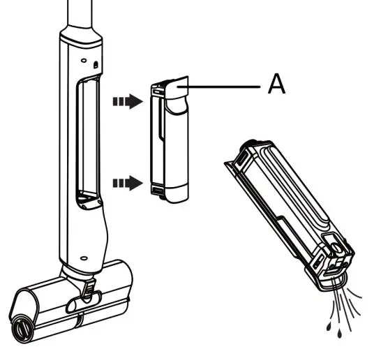 emerio FC-123454 Cordless Floor Cleaner - Water tank cleaning