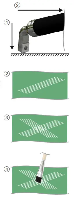 elcometer 107 Cross Hatch Adhesion Tester- TEST PROCEDURE