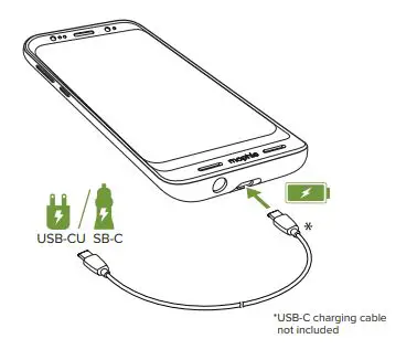 mophie Samsung Galaxy S8 and Samsung Galaxy S8 - Charging your juice pack case (Wired)