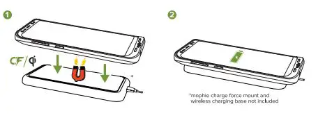 mophie Samsung Galaxy S8 and Samsung Galaxy S8 - Charging your phone using your juice pack case Wireless