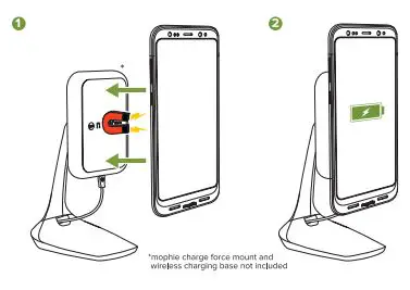 mophie Samsung Galaxy S8 and Samsung Galaxy S8 - Charging your phone using your juice pack case Wireless