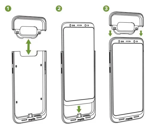 mophie Samsung Galaxy S8 and Samsung Galaxy S8 - Installing your juice pack case