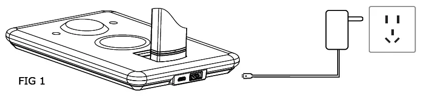V-TAC 8602 LED Table Lamp With Wireless Charger FIG 3