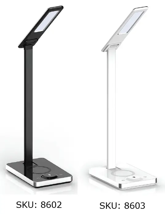 V-TAC 8602 LED Table Lamp With Wireless Charger IMAGE