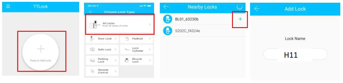 Guangzhou Lightsource Electronics H15 Smart Lock - Add locks