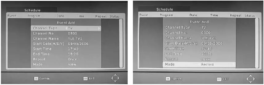 digitech HD Digital Terrestrial Receiver - EPG Timer Recording