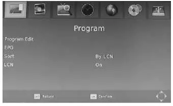 digitech HD Digital Terrestrial Receiver - Main Menu