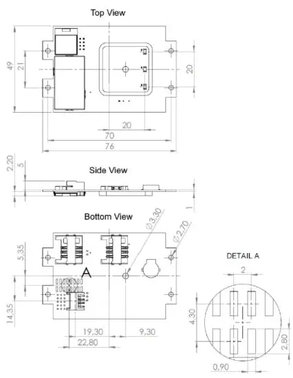 ELATEC RFID TWN4 Multitech 2 M LF Module - MECHANICAL INSTALLATION