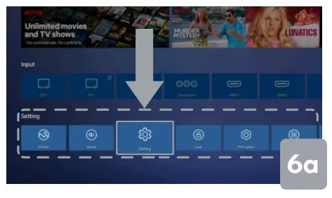 kogan 65 inch Smart HDR 4K LEDsetting