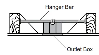 HAMPTON BAY 68142 Vaurgas 44 Inch Ceiling Fan - Hanger Bar