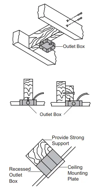 HAMPTON BAY 68142 Vaurgas 44 Inch Ceiling Fan - MOUNTING OPTIONS