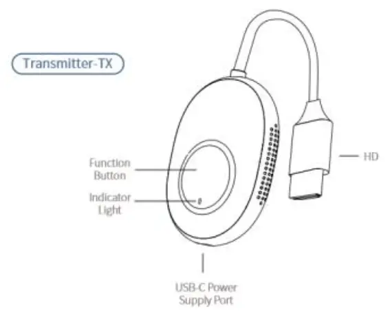 J-TECH DIGITAL JTD-2867 Wireless HDMI Dongle Extender-FIG-2
