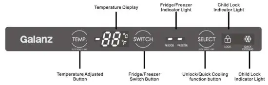 Galanz GLF11UWEA16 11 0 Cu Ft Convertible Upright Freezer - INSTRUCTION