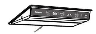 Galanz GLF11UWEA16 11 0 Cu Ft Convertible Upright Freezer - diagram
