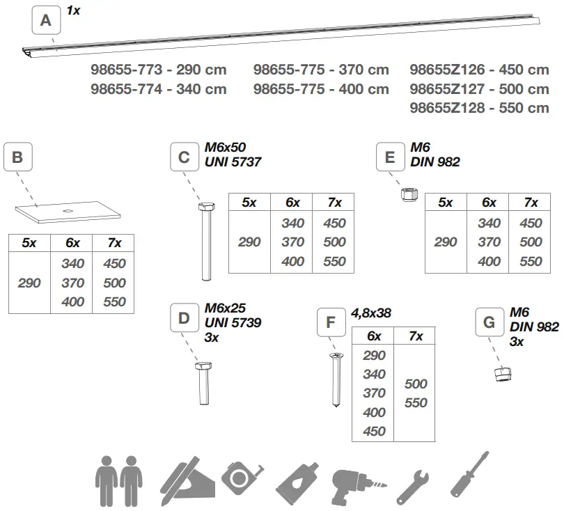 FIAMMA 98655 774 LMC TEC Adapter Kit - FIG 2