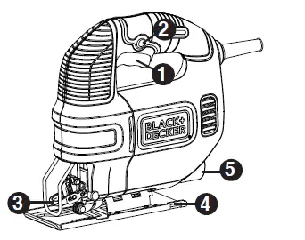 Black Decker BDEJS300 variable speed jig saw -fig 1