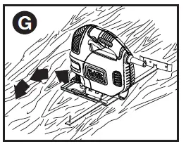 Black Decker BDEJS300 variable speed jig saw -fig 7