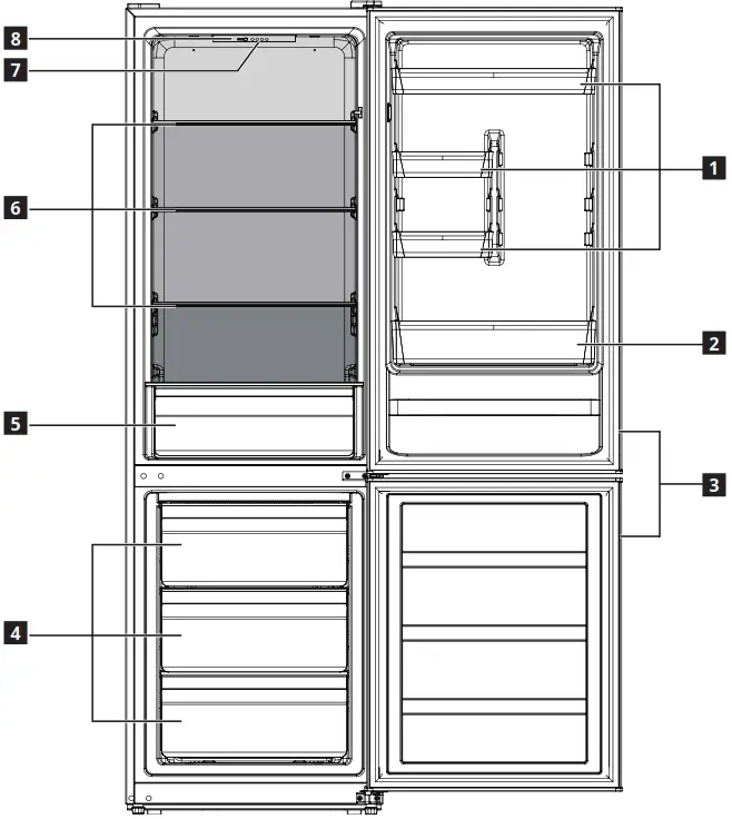 IKEA UPPKALLA Freestanding Refrigerator or Freezer - overview