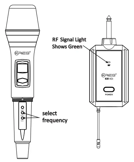 KRIEG KM14Di Wireless Microphone - fig 3