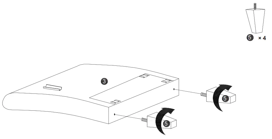 Polibi CB-2PLGLS-23 57.5 Inch and 79.9 Inch W Round Arm Linen Straight Sofas - Step 2