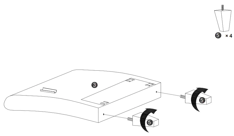 Polibi CB-2PLGLS-23 57.5 Inch and 79.9 Inch W Round Arm Linen Straight Sofas - drilled holes