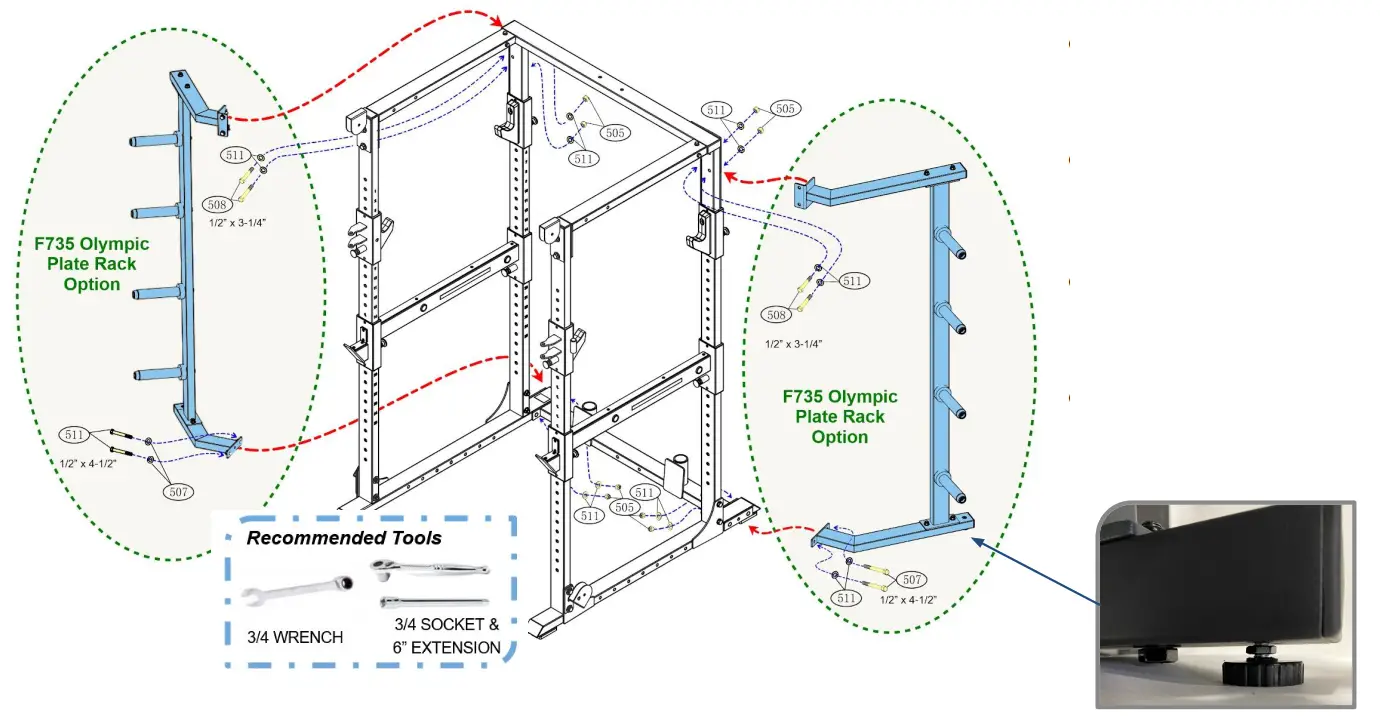 BODY CRAFT F730 Oly Plate Holder Option - FIG 8