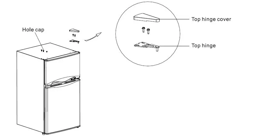 Midea MDRT134FGF09AP Top Mount Freezer Refrigerator 25