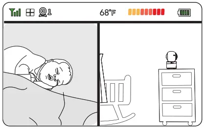 vtech VM5254 Video Baby Monitor - Split