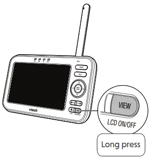 vtech VM5254 Video Baby Monitor - Turn off the screen