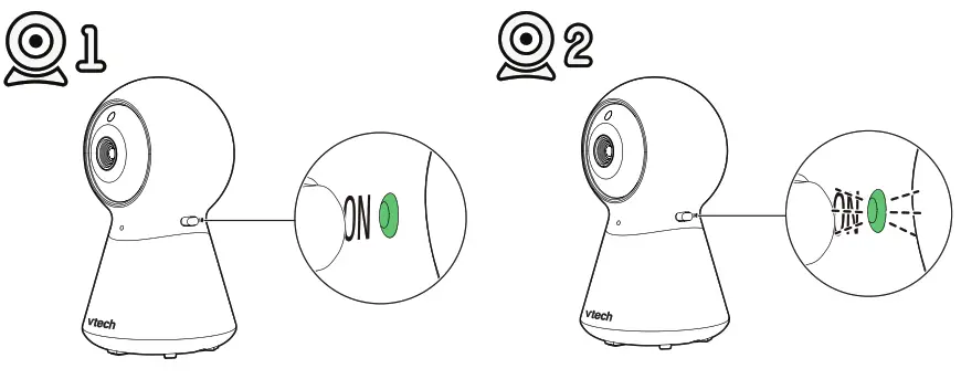 vtech VM5254 Video Baby Monitor - Two baby units