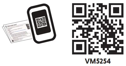 vtech VM5254 Video Baby Monitor - qr code1