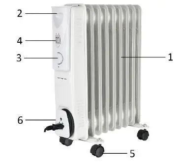 emerio HO-124670.1 Oil Radiator FIG 2