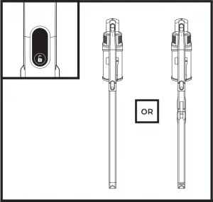 CLEANING MODE - ABOVE-FLOOR WITH WAND