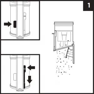 REMOVING AND CLEANING THE DUST CUP 1
