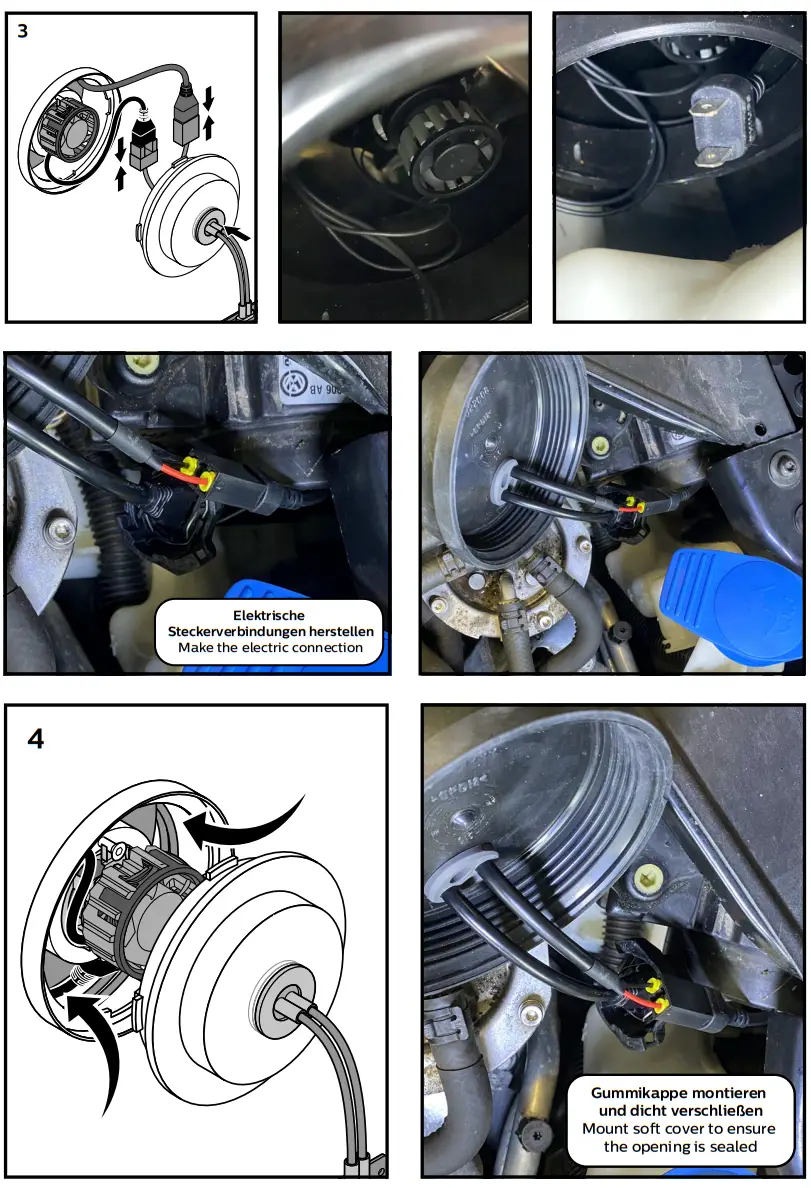 PHILIPS 18952C2 2x Canbus Adapter Modules H7 H7 Headlight Kit - fig 2
