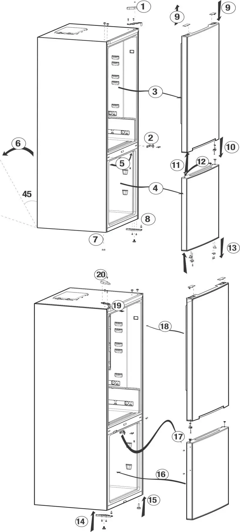 beko RCNA366K40WN Refrigerator Freezer - Using your refrigerator 2