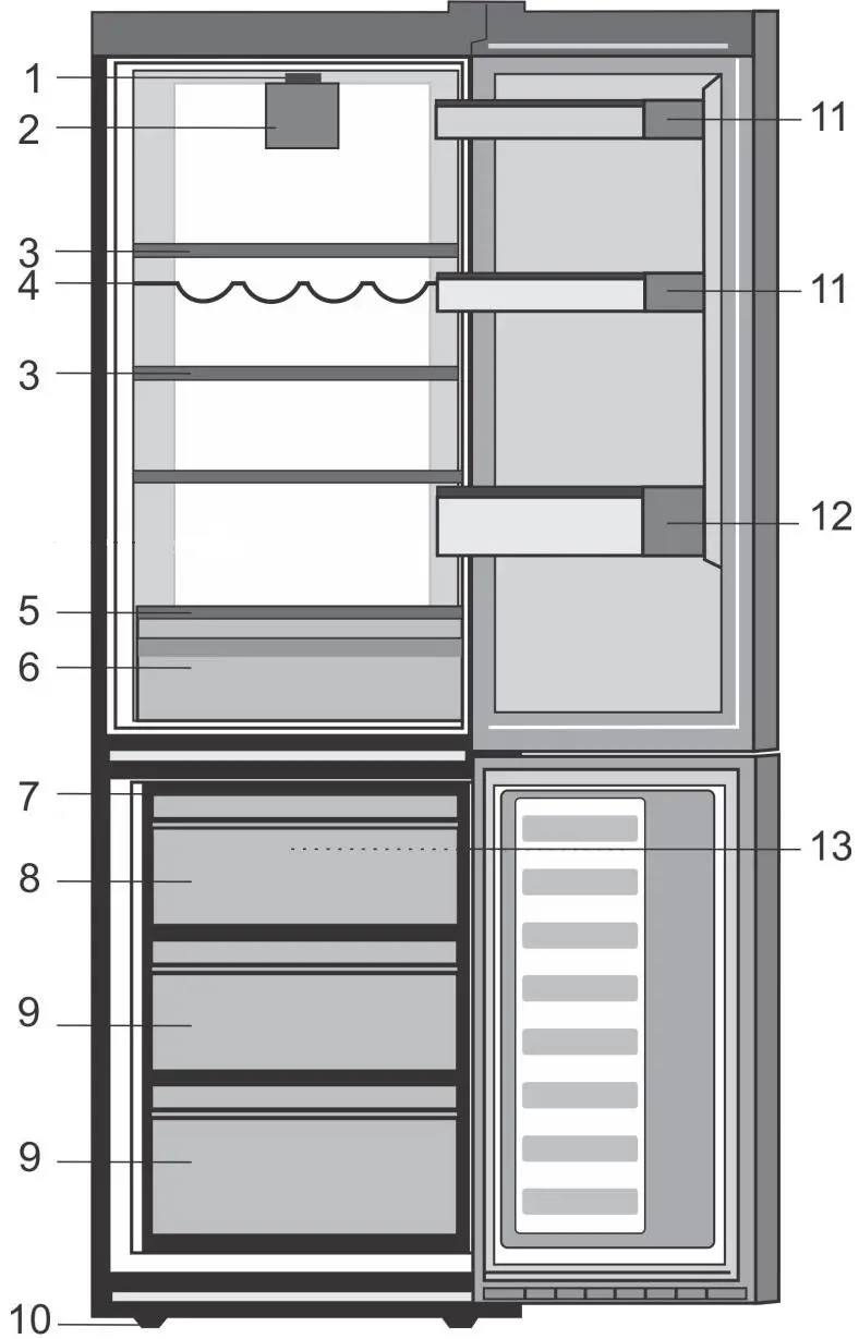 beko RCNA366K40WN Refrigerator Freezer - Your refrigerator