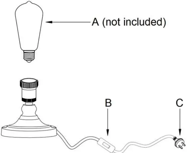 Lucci-decor-250761-Manor-300mm-Conical-Shade-FIG-1